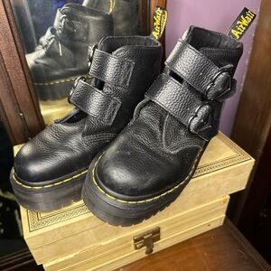 Devon Dr Martens with Heart Buckles